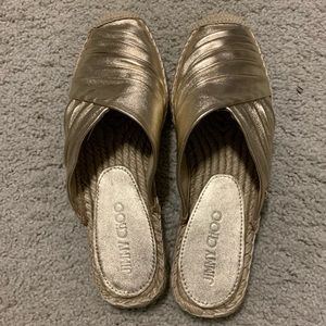 Jimmy Choo Gold Espadrille